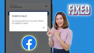 Facebook Unable To Login Problem | An Unexpected Error Occurred Please Try Logging In Again (2025)