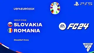 FC 24 - Slovakia vs. Romania - EURO 2024 Group Stage Matchday 3 Match | PS5™ [4K60]