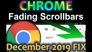 Chrome Fading Scrollbars experimental flag removal coverage AND A FIX