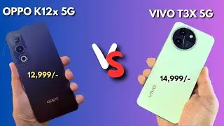 oppo k12x 5G vs vivo t3x 5G - Detailed Comparison | Segment Fastest Phone | techunwind