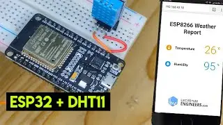 How to Create an ESP32 WROOM-32 Auto-Updating Weather Monitor With DHT11 Humidity Temperature Sensor