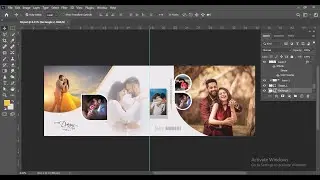 Wedding Album Design 12x36 in Photoshop Tutorial 