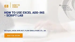 How To use Excel Add ins   Script Lab