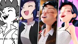 Miraculous Ladybug Transformations Comparison from Anime to 3D