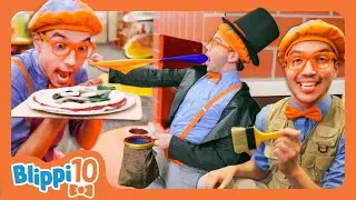 Blippi’s Top 10 Jobs Kids Will Love! - Blippi's Top 10 Moments! | Educational Videos for Kids