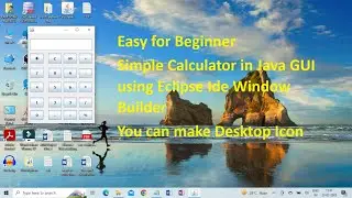 Calculator Project in Java Swing  GUI Application Eclipse Ide  Easy for Beginner 