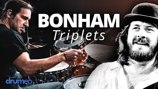 How To Play John Bonham Triplets (Drum Lesson)