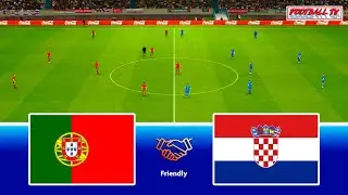 PORTUGAL vs CROATIA - INTERNATIONAL FRIENDLY 2024 | Full Match All Goals | eFootball PES Gameplay