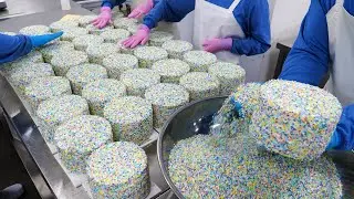 cake mass production! most satisfying cake making factory in Korea BEST 3 - korean street food