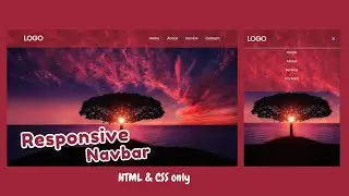 Navbar using HTML & CSS | How to Create Responsive Navigation Bar using HTML and CSS