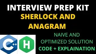 Sherlock and anagrams hackerrank solution