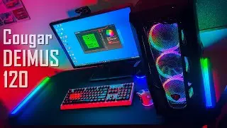 Cougar DEIMUS 120 - огляд стола для геймерів! RGB підсвічування і USB хаб