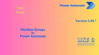 Machine Groups In Power Automate