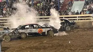 Wild Demolition Derby- Hard Hits!