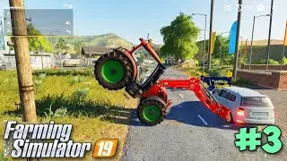 МОЖНО ЛИ ПОДНЯТЬ И ПЕРЕВЕРНУТЬ АВТО - ВЫЖИВАНИЕ ФЕРМЕРА - Farming Simulator 19 #3