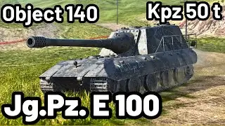 Jg.Pz. E 100, Kpz 50 t & Object 140 | WOT Blitz Pro Replays