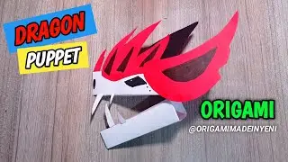 v.2 DIY Paper Dragon Puppet Tiktok | How to make a paper Dragon