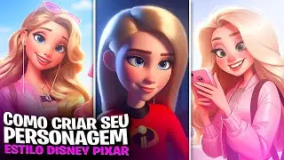 SAIU🔥 COMO CRIAR SEU PERSONAGEM ESTILO DISNEY PIXAR PARA ENTRAR NA TREND DO MOMENTO 🔥