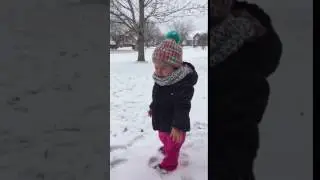 Some kids like the snow... some kids don't...