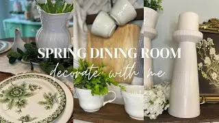 🌷NEW🌷 SPRING DECORATE WITH ME | 2024 SPRING DECOR | DINING ROOM SPRING DECOR | SPRING DECORATIONS