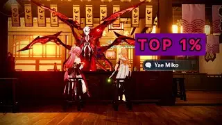 So, this is what a TOP 1% Yae Miko looks like..