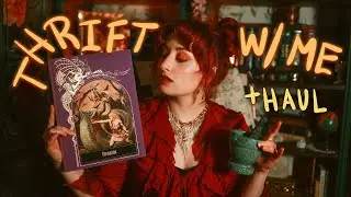 ✨ Whimsical Thrift With Me & Try on Haul! 🍁 Autumnal Velvets is & Fantasy Books 📚 #thrifthaul