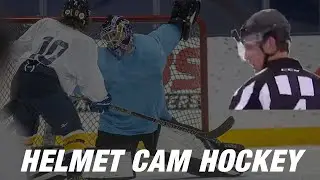 Helmet Cam Pond Hockey: Skilled Forward Highlight Reel