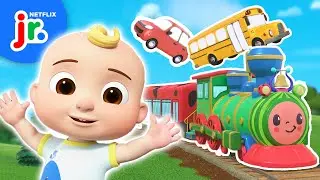 JJ's Songs About Cars, Trains, Trucks and More Vehicles! 🚌🚘 CoComelon Lane | Netflix Jr