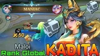 MANIAC Heart of the Sea Kadita New CREATE Skin Gameplay - Top Global Kadita by Maloi - Mobile Legend