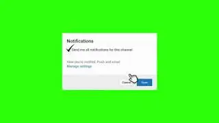 GREEN SCREEN EFFECTS -- YouTube Notification button (2)