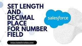 How to set the length and decimal place for the number field in Salesforce