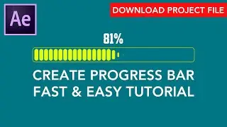 Create a simple Progress Bar Animation in Adobe After Effects | Easy Tutorial