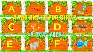 ABCD | ABC LEARN | A-Z | TEACH ABCD | A FOR ANT |