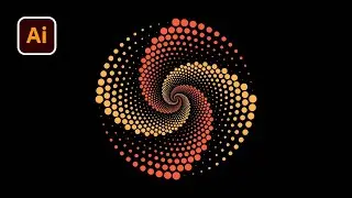 How to Make a Dotted Spiral Vortex Design in Illustrator