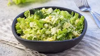 🥗 Салат из пекинской капусты с сыром и яйцом — видео рецепт