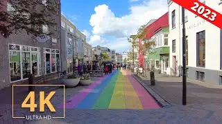 Reykjavik, Iceland 🇮🇸 City Tour | Street Walk | Summer | 4K | Ísland | Virtual Walking 2023