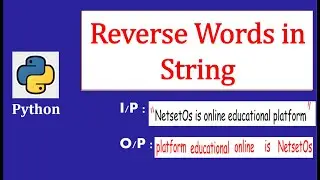 Reverse Words in String 
