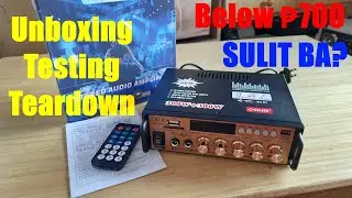 Bluetooth BT-198E Stereo Audio Amplifier 300+300watts | Unboxing | Testing | Sound Check | Teardown