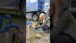 💦 How we set up water connection for our RV #rv #rvlife #fulltimerv #motorhome #rvtips #nomadlife