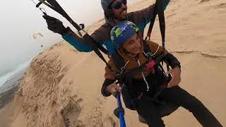 Paragliding flight experience at Wagga d'Aglou beach (Timzilt)