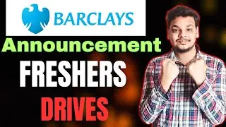 Barclays Hiring Announced | OFF Campus Drive For 2025 , 2024 , 2023 Batch Hiring | Fresher Jobs