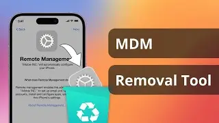 MDM Removal Tool | iPhone Remote Management Unlock Permanently 2025 [MDM Remove 100% Success]