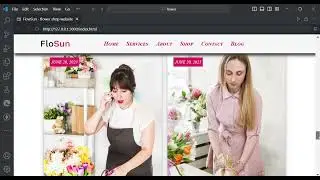 Flower Website Front-End Design with Source Code  Full Project html css js  response website
