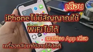 เตือน iPhone ไม่มีสัญญาณต่อ WiFi ไม่ได้ ลบเพียง App เดียวเครื่องกลับมาใช้งานได้ปกติ