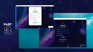 [#3] - 22 Modern UI - Python Graphical User Interface | Login/Register Form | PySide, PyQt, Qt