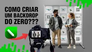 Como criar uma ARTE PARA BACKDROP do zero no Corel draw [Painel Fotográfico - Display Pop Up]