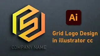 How to Design Grid Logo in Illustrator CC || Logo Design Tutorial in Adobe illustrator 7