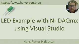 LED Example with NI DAQmx using Visual Studio