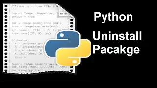 How to uninstall Python Packages | Python programming tutorial