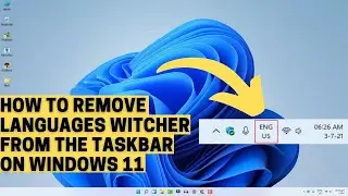 How To Remove Language Switcher From the Taskbar on Windows 11